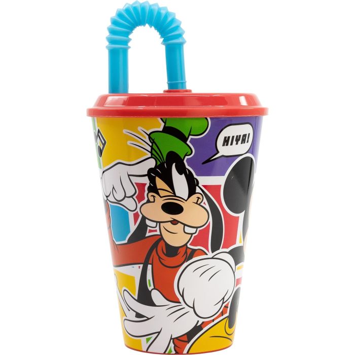 Disney Vaso Easy Sport CZ11364 con Pajita para Niños 430 mL Mickey Mouse Licencia Oficial 3 Disney Vaso Easy Sport CZ11364 con Pajita para Niños 430 mL Mickey Mouse Licencia Oficial 3