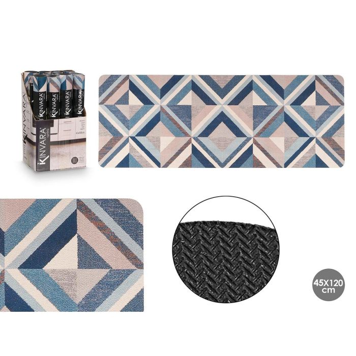 Alfombra Cocina Triangulos Azul 45X120Cm Kinvara (12 Unidades) Alfombra Cocina Triangulos Azul 45X120Cm Kinvara (12 Unidades)