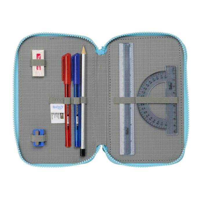 Plumier Triple Bluey Azul cielo 12,5 x 19,5 x 5,5 cm 36 Piezas 3 Plumier Triple Bluey Azul cielo 12,5 x 19,5 x 5,5 cm 36 Piezas 3