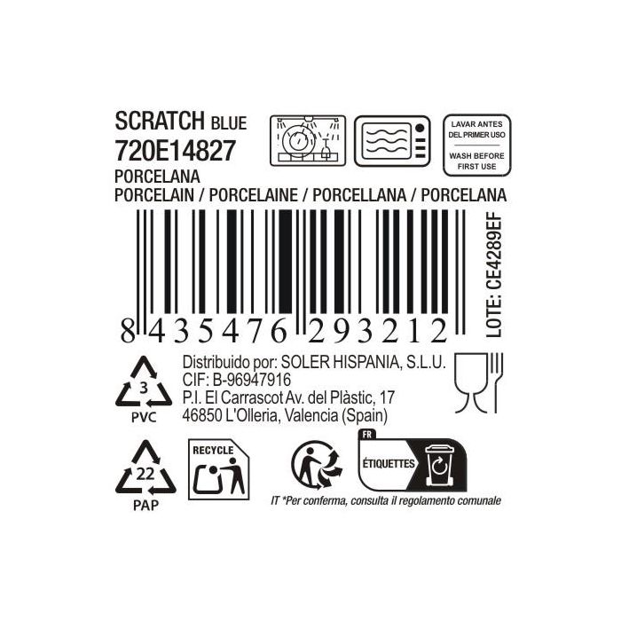 La Mediterranea Bol Aperitivo Scratch 14 cm x 9 cm x 4.2 cm (24 Unidades)