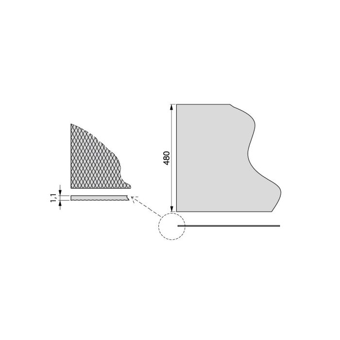 Emuca Esterilla antideslizante para cajones, Minirhomb, longitud 20m x 480mm, Plástico, Gris antracita 2 Emuca Esterilla antideslizante para cajones, Minirhomb, longitud 20m x 480mm, Plástico, Gris antracita 2