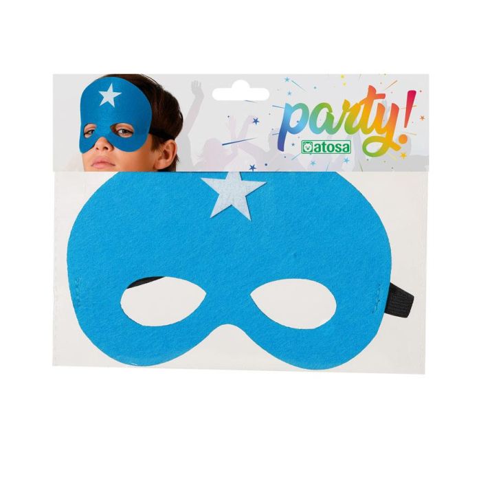 Antifaz Heroe Comic Azul 1 Antifaz Heroe Comic Azul 1