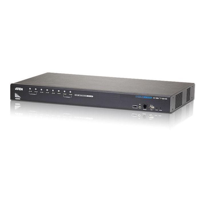 Aten CS1798 KVM Switch de 8 Puertos USB HDMI con Puerto Periférico USB para Consolidar Acceso y Control de hasta 8 Ordenadores 0 Aten CS1798 KVM Switch de 8 Puertos USB HDMI con Puerto Periférico USB para Consolidar Acceso y Control de hasta 8 Ordenadores 0