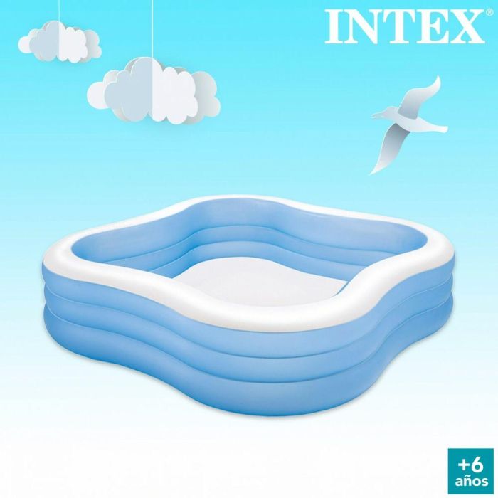 Piscina Hinchable Intex Azul 1250 L 229 x 56 x 229 cm (2 Unidades) 1