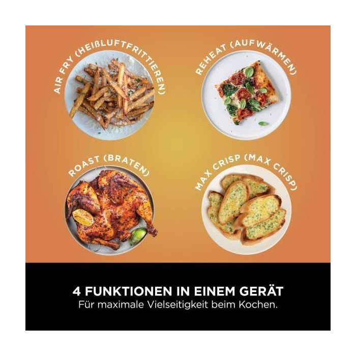 Ninja AF200EU Freidora de Aire Caliente Dual Zone 7.6 L (1.6 kg), Negro 3 Ninja AF200EU Freidora de Aire Caliente Dual Zone 7.6 L (1.6 kg), Negro 3