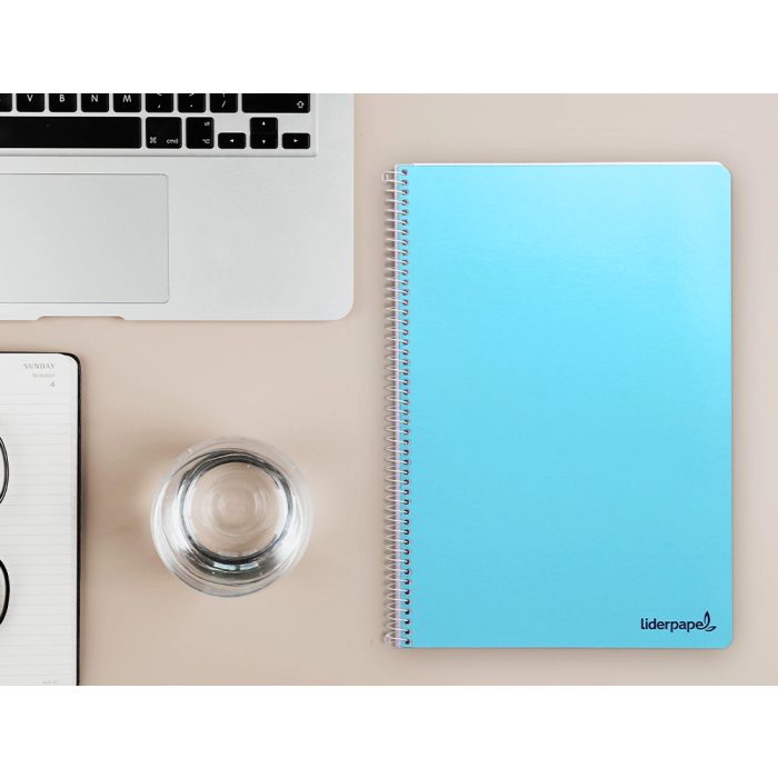 Liderpapel Cuaderno Espiral Folio Tapa Blanda 80 Hojas 60gr Rayado Nº46 Colores Surtidos 10