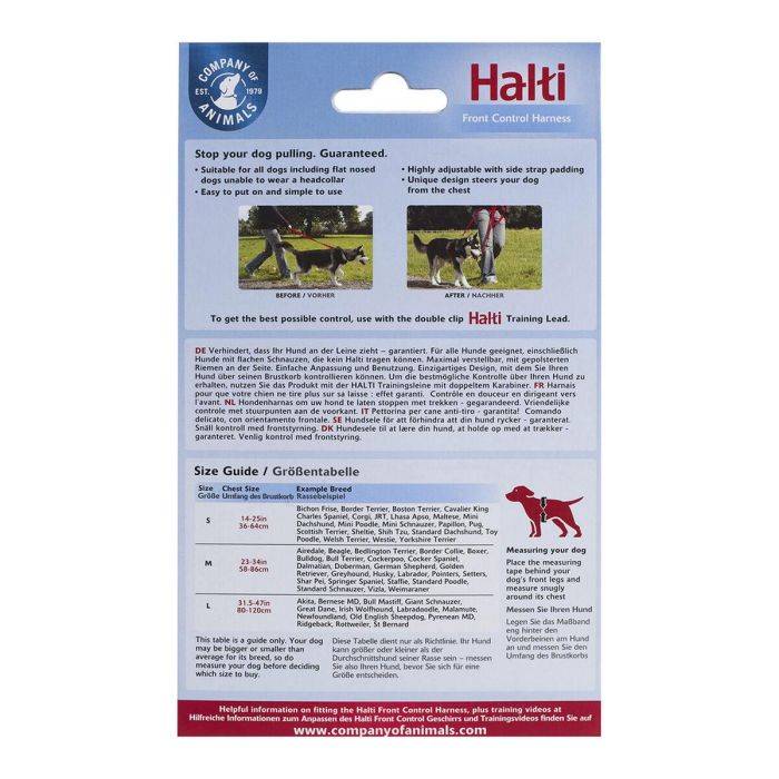Arnés Halti Control Delantero Negro-Rojo S 2 Arnés Halti Control Delantero Negro-Rojo S 2