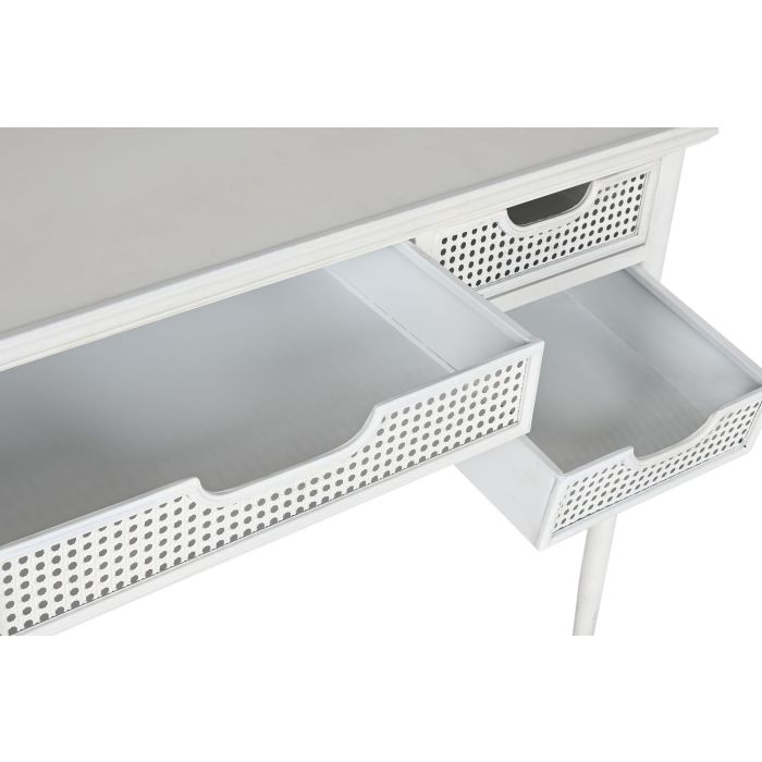 Escritorio Home ESPRIT Blanco Metal 122 x 50 x 76 cm 3 Escritorio Home ESPRIT Blanco Metal 122 x 50 x 76 cm 3