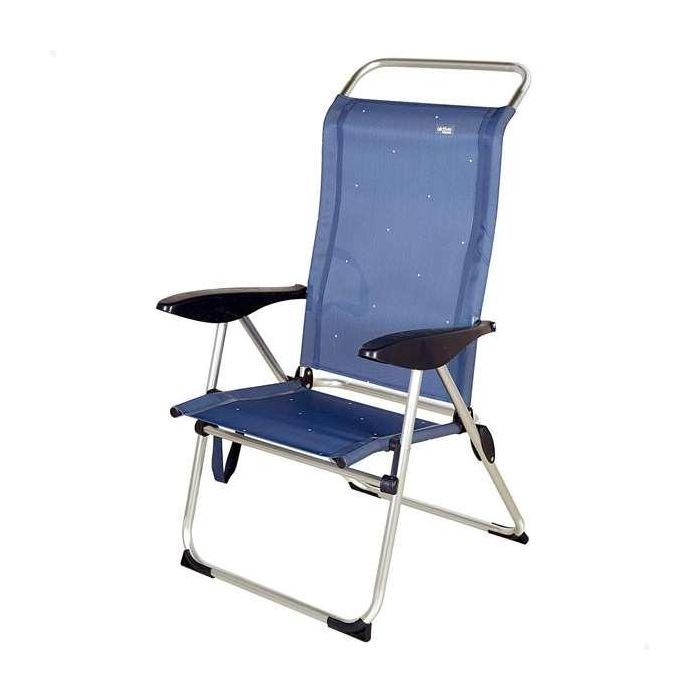 Aktive-silla playa alta multiposicion 47x59x108cm-textile Aktive-silla playa alta multiposicion 47x59x108cm-textile