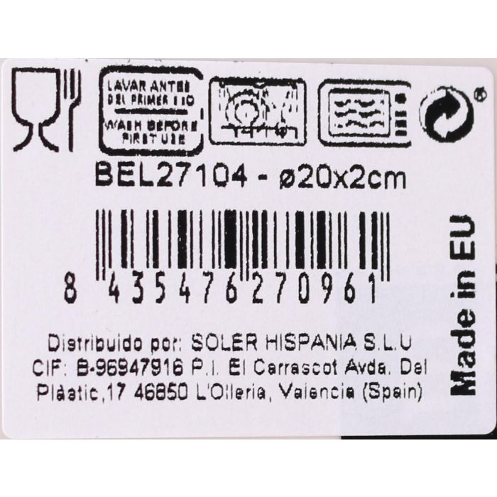 La Mediterranea Fuente Redonda Beloi Nordic Ivory Brillo Ø20 cm (12 Unidades) 1 La Mediterranea Fuente Redonda Beloi Nordic Ivory Brillo Ø20 cm (12 Unidades) 1