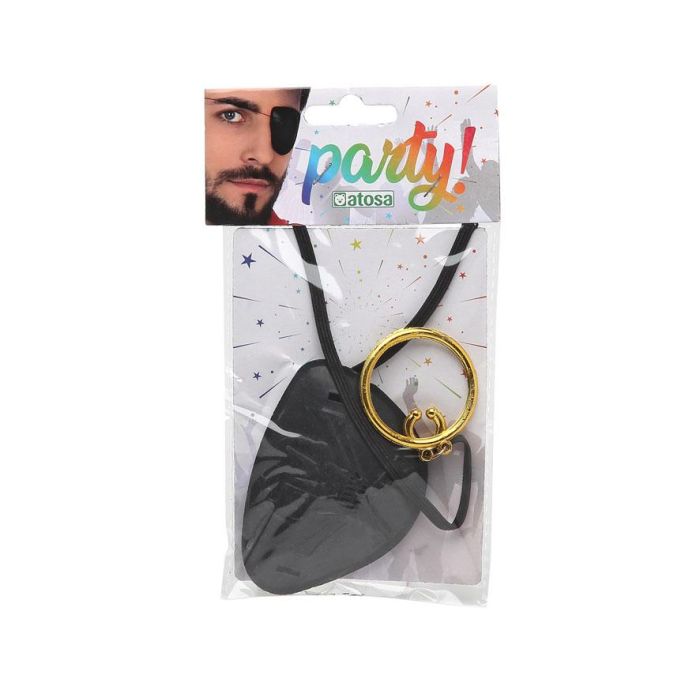 Parche y Pendiente de Pirata para Disfraz Adulto Accesorio Temático 1