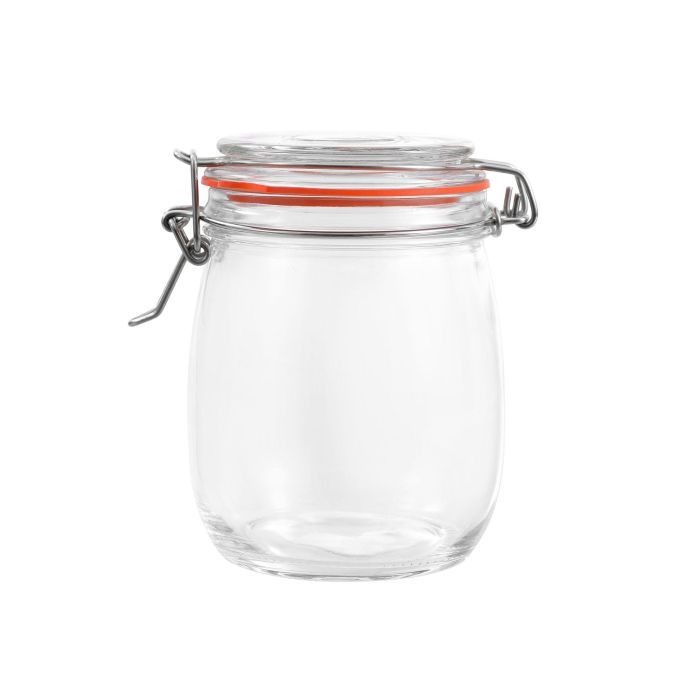 Tarro Hermético de Vidrio con Cierre Clip 750 ml - La Mediterranea (12 Unidades) 12 Tarro Hermético de Vidrio con Cierre Clip 750 ml - La Mediterranea (12 Unidades) 12