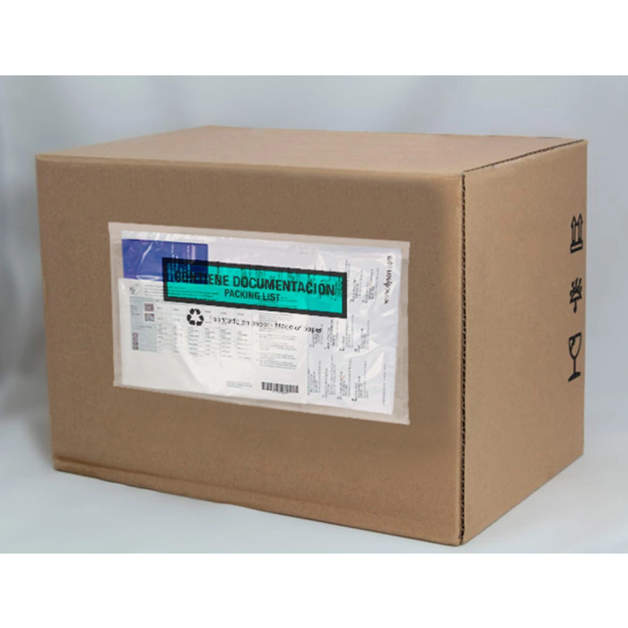 Q-connect Sobre Autoadhesivo Portadocumentos Multilingüe 240x135 mm sin Ventana Paquete 100 Unidades 6