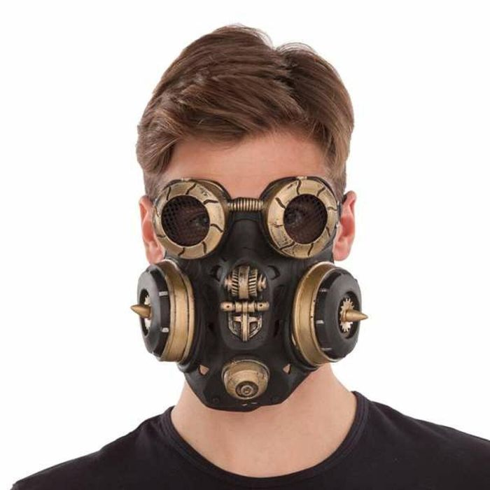 Steampunk latex mask one size