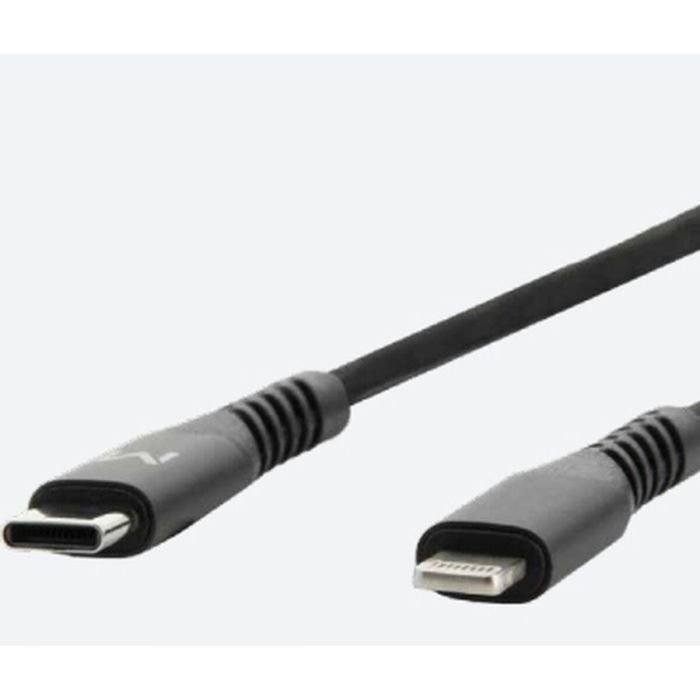 Cable USB-C a Lightning Mobilis 001343 Negro 1 m 1 Cable USB-C a Lightning Mobilis 001343 Negro 1 m 1