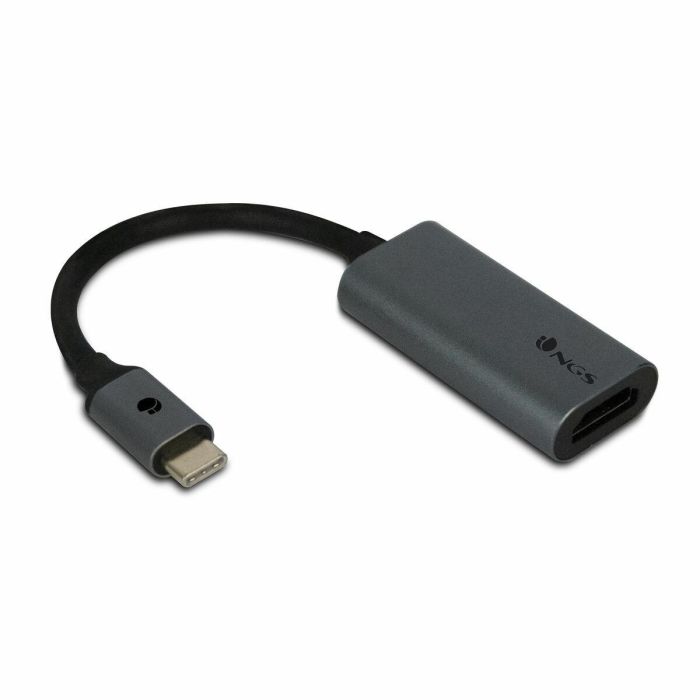 Adaptador USB-C a HDMI NGS WONDERHDMI Gris 4K Ultra HD