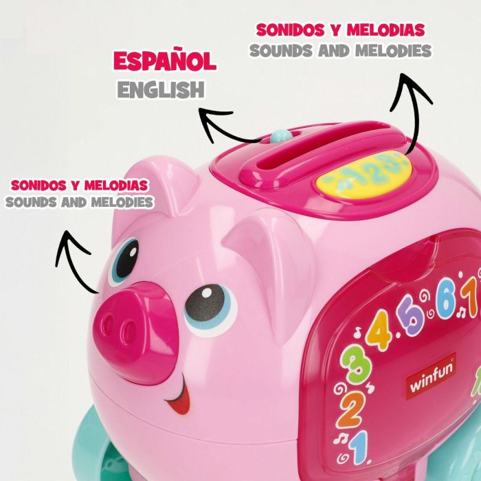 Juguete de arrastre Winfun 17 x 16 x 13 cm (4 Unidades) 2 Juguete de arrastre Winfun 17 x 16 x 13 cm (4 Unidades) 2