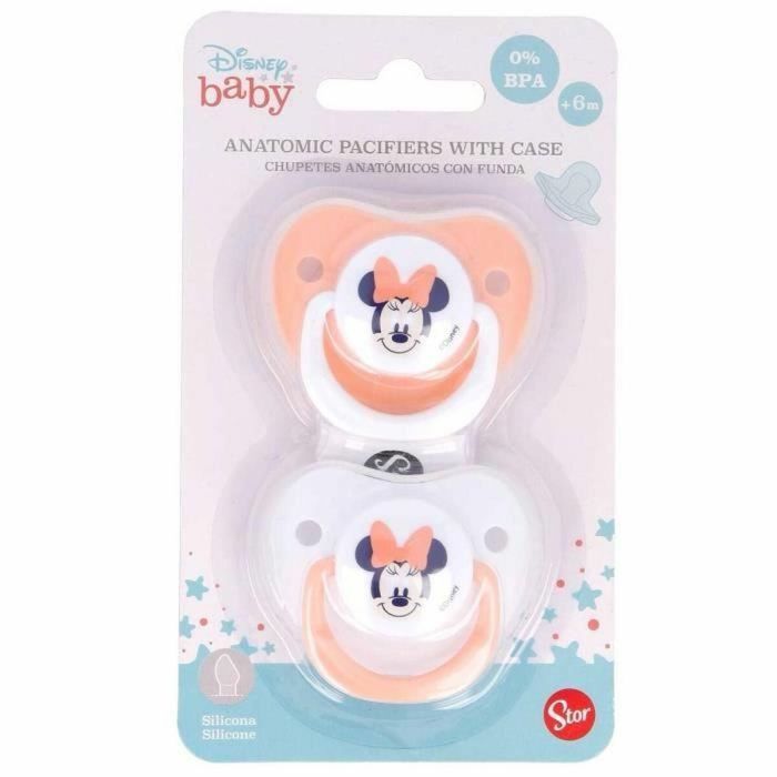 Disney STO8412497131679 Set de 2 chupetes anatómicos Minnie +6 meses 1 Disney STO8412497131679 Set de 2 chupetes anatómicos Minnie +6 meses 1