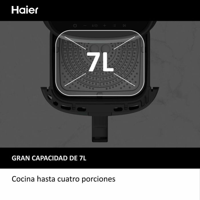 Haier HAF5TWA 011 6,5 L Independiente 2000 W Freidora de aire caliente Negro 29