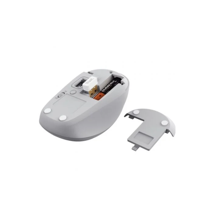 Trust Ratón Óptico Inalámbrico Y Bluetooth Yvi+ 1600 Dpi Blanco 3 Dispositivos 3