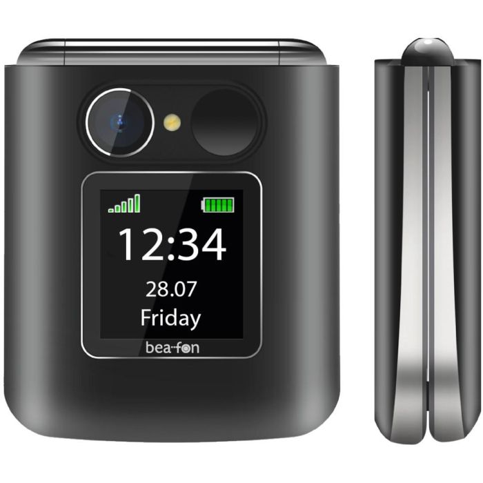 Bea-Fon Fold 10 Teléfono Móvil Concha para Personas Mayores, Pantalla 2.2", Dual SIM, Linterna, SOS, Negro/Plata 2 Bea-Fon Fold 10 Teléfono Móvil Concha para Personas Mayores, Pantalla 2.2", Dual SIM, Linterna, SOS, Negro/Plata 2