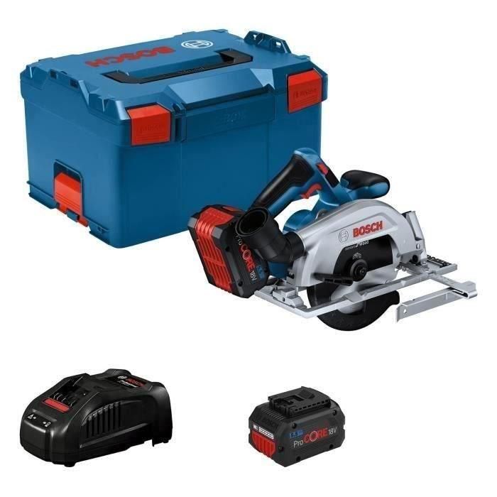 Circular Saw Bosch Professional GKS 18V-57-2 + 2 PROCORE 18V 5.5AH + BATERIAS DE CARGADOR, EN L-BOXX Circular Saw Bosch Professional GKS 18V-57-2 + 2 PROCORE 18V 5.5AH + BATERIAS DE CARGADOR, EN L-BOXX