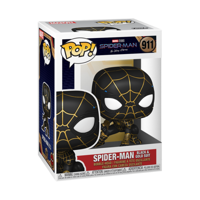 Figura POP Marvel Spiderman No Way Home Spiderman Black & Gold Suit 2