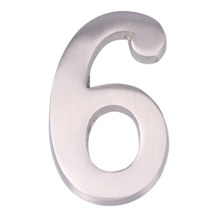 Edm Número 6 Níquel Mate 10cm Fijación Invisible