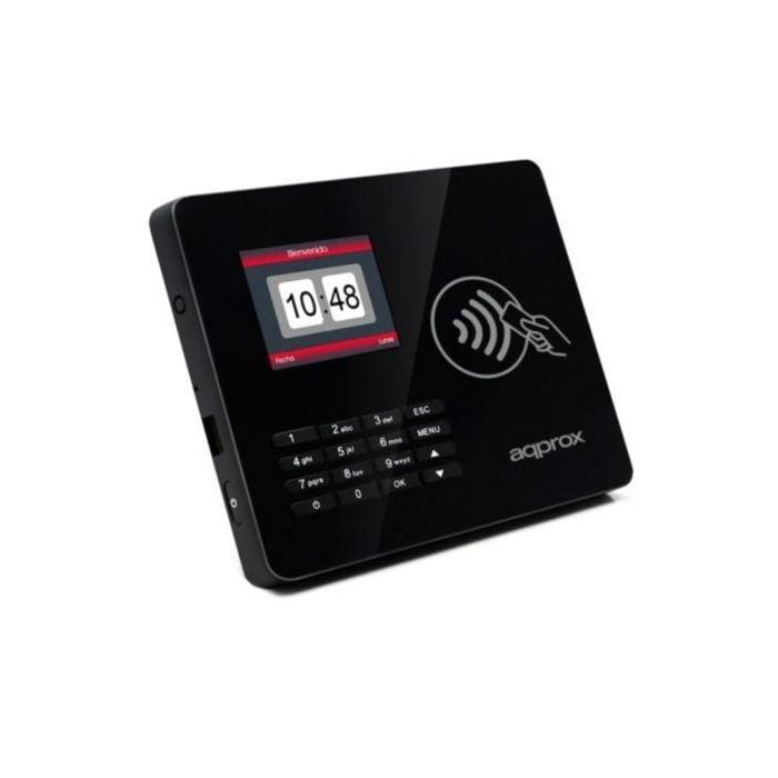 Approx appATTENDANCE02NF Lector Biométrico Control de Presencia y Acceso con PIN/RFID, Pantalla TFT, USB/RJ45, Software Español, 100.000 registros