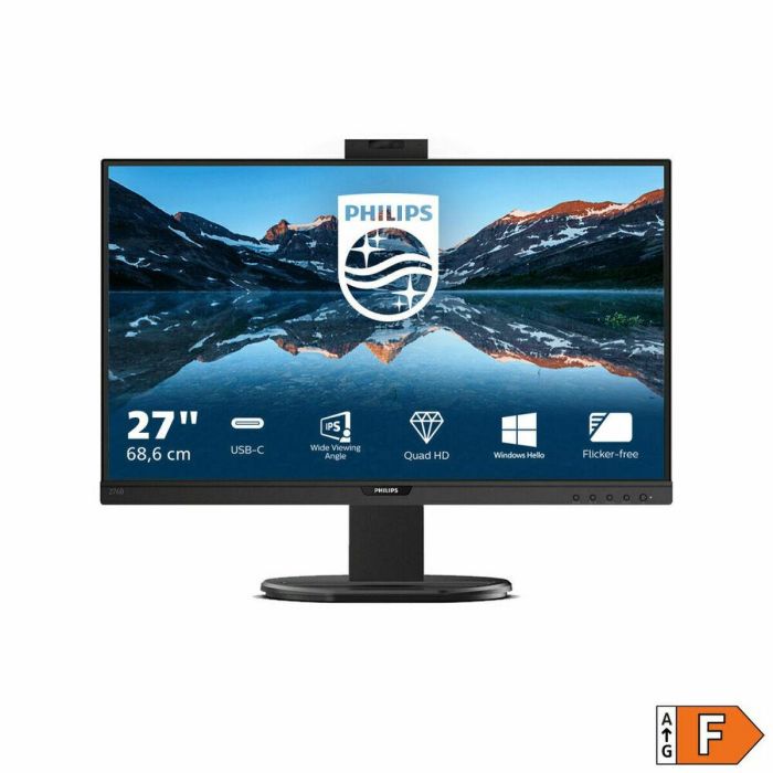 Monitor Philips 276B9H 27"/ QHD/ Webcam/ Multimedia/ Regulable en altura/ Negro 4