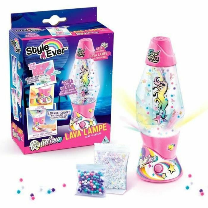 Canal Toys Style 4 Ever Mini Lámpara de Lava DIY Haz tu Propia Lámpara de Lava con Accesorios Incluidos y Pegatinas 3 Temas Coleccionables