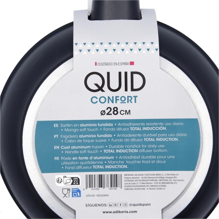 Sartén Aluminio Fundido Confort Quid 28 cm (6 Unidades) 6 Sartén Aluminio Fundido Confort Quid 28 cm (6 Unidades) 6