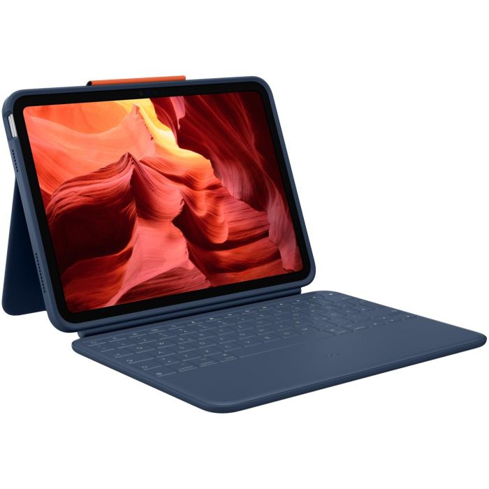 Logitech Rugged Combo 4 para iPad 10.ª gen - CLASSIC BLUE - 914 - KB EDU BULK