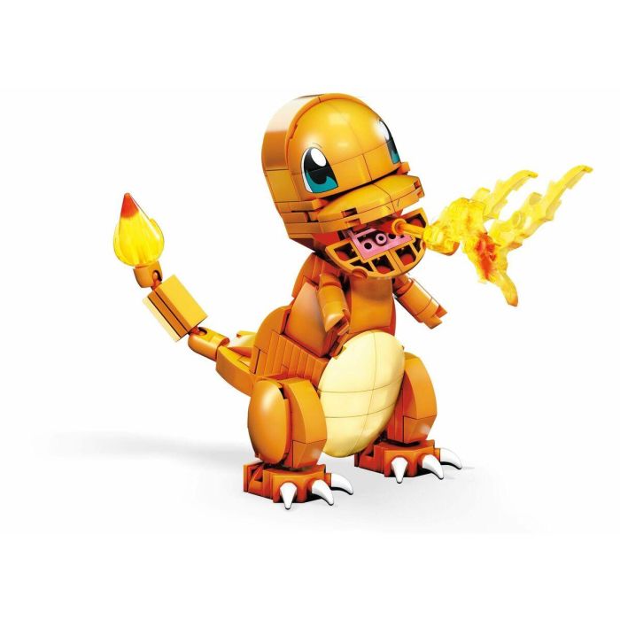 Mega Construx Pokémon Salameche: Figura de Construcción Articulada para Recrear Batallas, Tipo Fuego, 180 Piezas 5