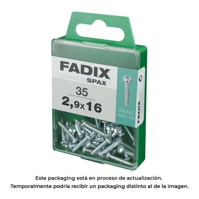 Fadix Tornillo Rosca Chapa Cincado 2,9x16mm Caja 35 Unidades