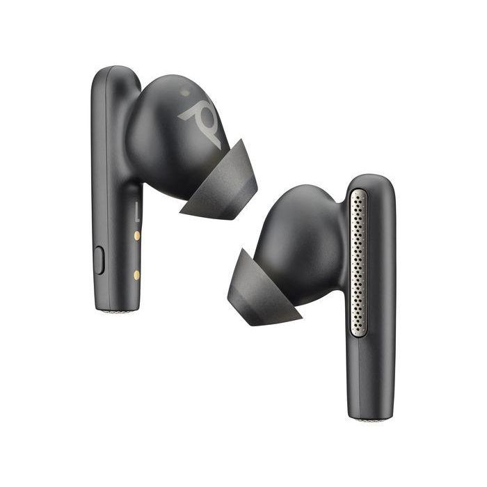 Poly Voyager Free 60+ UC Auriculares Inalámbricos Bluetooth 5.3 USB-C Negros con Estuche de Carga Táctil y ANC 1