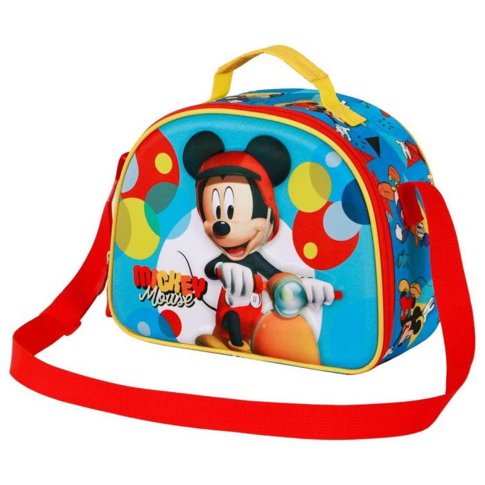 Bolsa Portamerienda 3D Scooter Disney Mickey Mouse Azul