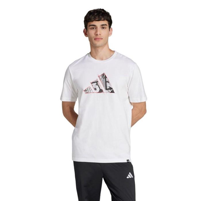 Camiseta de Manga Corta Hombre Adidas Photo Logo Blanco 15-16 Años 4