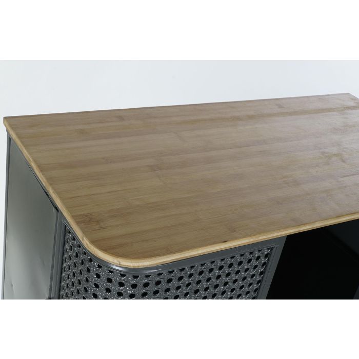 DKD Home Decor Estanteria Metal Industrial Loft Gris Natural 39 x 133 x 79 cm 1