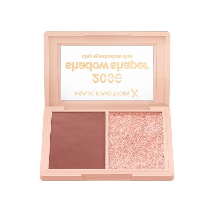 Max Factor 2000 Calorie Shadow Shaper Sombra de Ojos #010-Clay Gleam - Paleta de 2 tonos mate y perlado, 4 g