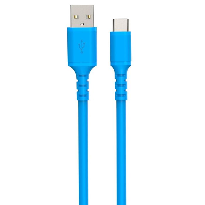 Cable USB A a USB-C DCU Azul 1 m Cable USB A a USB-C DCU Azul 1 m