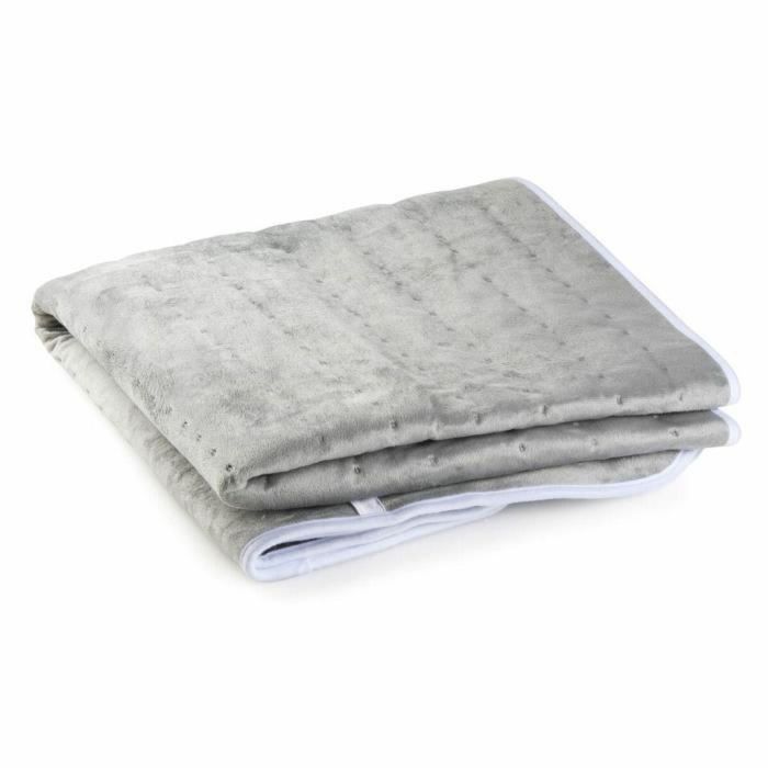 Domo DOM5411397160584 Calentador de Cama Eléctrico para 1 Persona - 6 Niveles de Calor, Polar de Franela, 150x80 cm, Gris 5