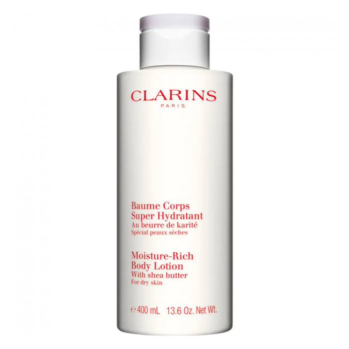 Clarins Bálsamo de Cuerpo Super Hidratante - 400 ml, Hidratación Profunda 48 Horas, Piel Seca