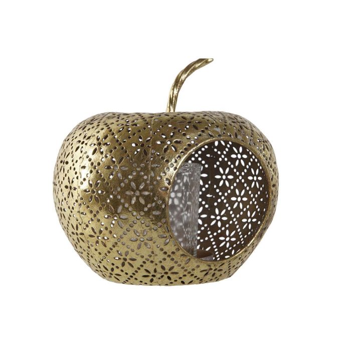 Portavela Oriental DKD Home Decor Dorado 14 x 13 x 14 cm 3