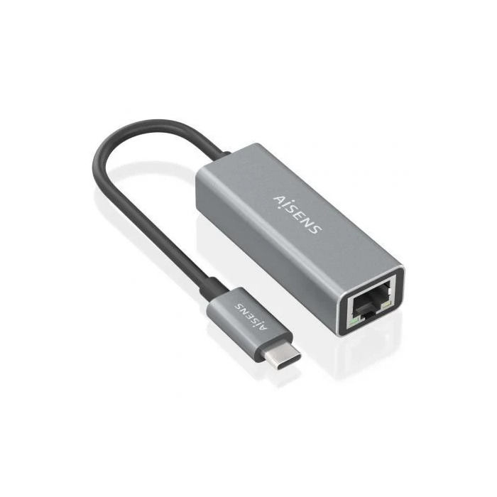AISENS - CONVERSOR USB3.1 GEN1 USB-C A ETHERNET GIGABIT 10/100/1000 MBPS, GRIS, 15CM AISENS - CONVERSOR USB3.1 GEN1 USB-C A ETHERNET GIGABIT 10/100/1000 MBPS, GRIS, 15CM