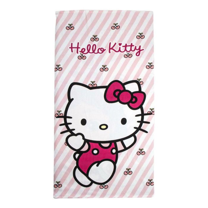 Toalla de Playa Hello Kitty Rosa claro 70 x 140 cm