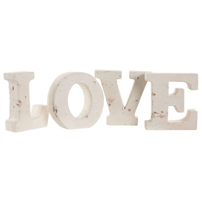DKD Home Decor Decoración Escandinava Mármol Travertino Rosa Palo 3.5 x 11 x 42.5 cm (2 Unidades) 1
