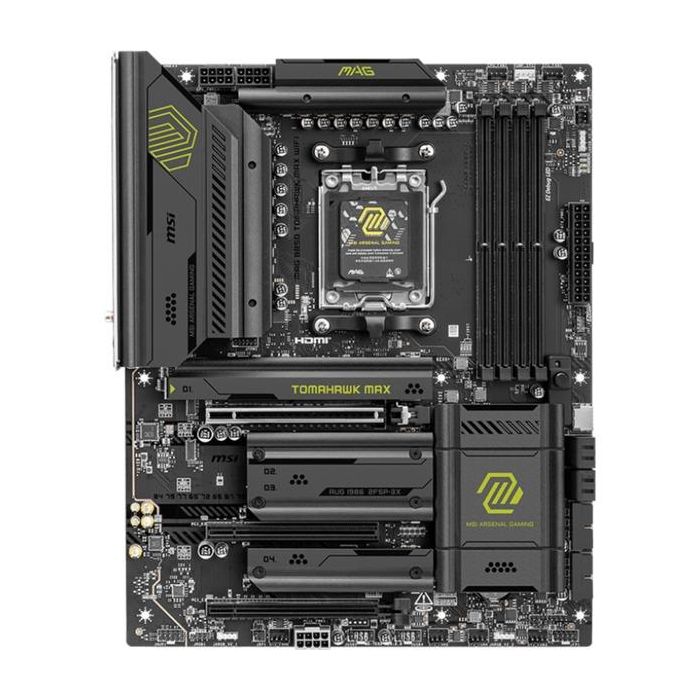 MSI 911-7E62-02S Placa Base MAG B850 TOMAHAWK MAX WiFi AMD AM5 DDR5 256GB ATX con Wi-Fi 7 4