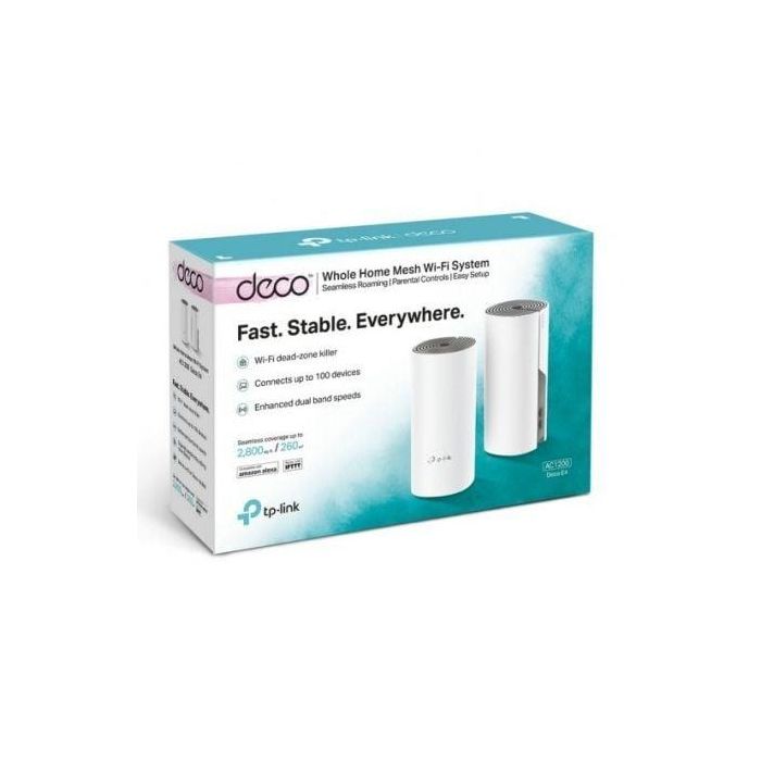 TP-Link Deco E4 Sistema Wi-Fi Malla (2 Unidades) Doble Banda 2.4/5 GHz Wi-Fi 5 (802.11ac) 1167 Mbps Blanco y Gris 4