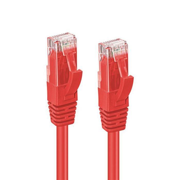 MicroConnect Cable de Red CAT6 U/UTP 0.2m, Rojo 1